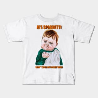 Success Kid meme - Spaghetti Kids T-Shirt